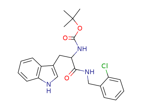 Carbamic acid, [2-[[(2-chlorophenyl)methyl]amino]-1-(1H-indol-3-ylmethyl)-2-oxoethyl]-, 1,1-dimethylethyl ester