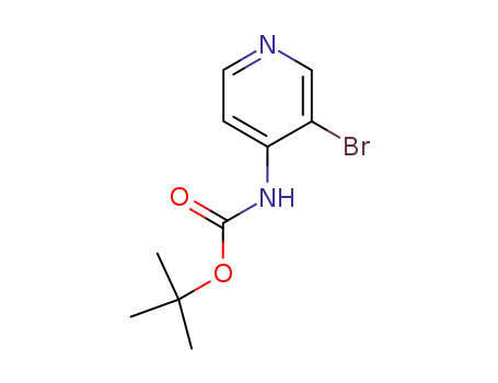 Molecular Structure of 257937-08-9 ((3-BROMO-PYRIDIN-4-YL)-CARBAMIC ACID TERT-BUTYL ESTER)