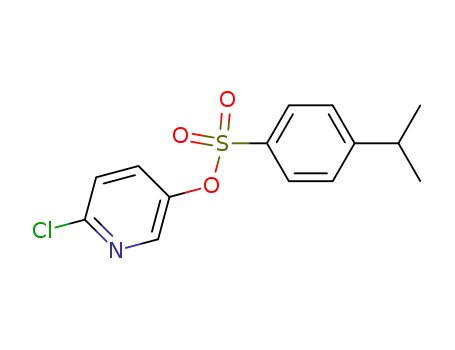 Molecular Structure of 898839-75-3 (4-isopropyl-benzenesulfonic acid 6-chloro-pyridin-3-yl ester)