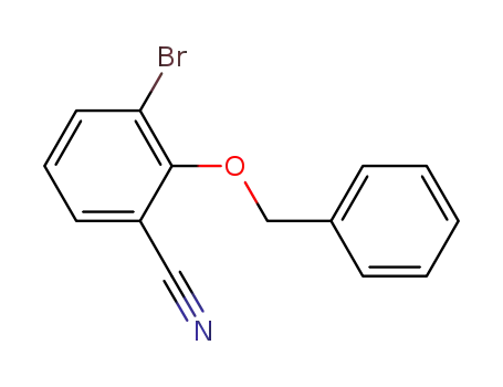 Molecular Structure of 862992-93-6 (2-(benzyloxy)-3-bromobenzonitrile)
