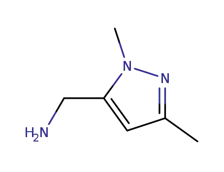 Molecular Structure of 499770-63-7 ((1,3-DIMETHYL-1H-PYRAZOL-5-YL)METHYLAMINE)