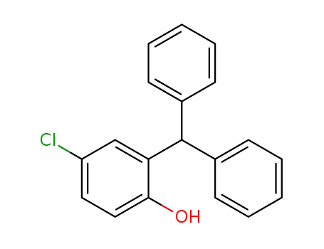 Molecular Structure of 737-25-7 (Phenol, 4-chloro-2-(diphenylmethyl)-)