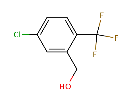 Molecular Structure of 261763-21-7 (5-chloro-2-(trifluoromethyl)benzyl alcohol)