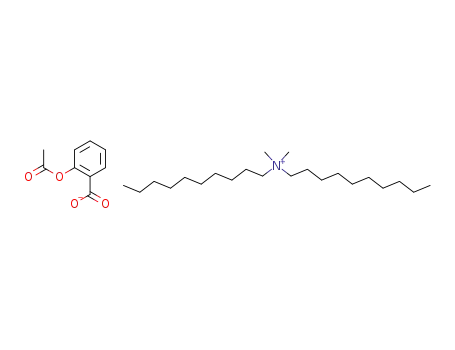 Molecular Structure of 934544-49-7 (didecyldimethylammonium 2-acetoxybenzoate)