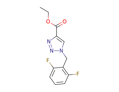 Molecular Structure of 869501-51-9 (1-(2,6-difluorobenzyl)-1H-1,2,3-triazole-4-carboxylic acid ethyl ester)