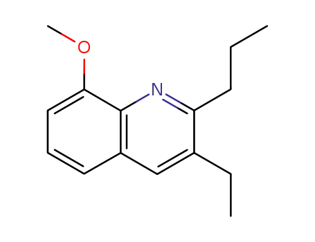 Molecular Structure of 80609-91-2 (3-ETHYL-8-METHOXY-2-PROPYL-QUINOLINE)