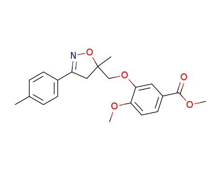 4-methoxy-3-[(5-methyl-3-p-tolyl-4,5-dihydro-isoxazol-5-yl)-methoxy]-benzoic acid methyl ester