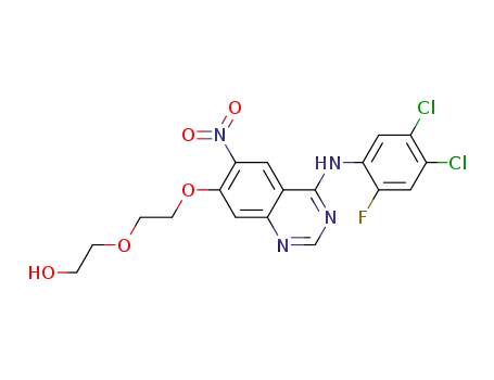 2-{2-[4-(4,5-dichloro-2-fluoro-phenylamino)-6-nitro-quinazoline-7-yloxy]-ethoxy}-ethanol