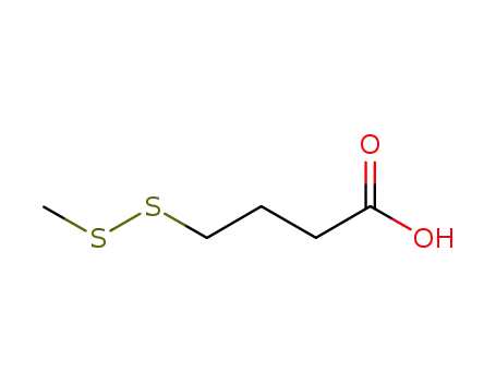 Molecular Structure of 138148-60-4 (Butanoic acid, 4-(methyldithio)-)