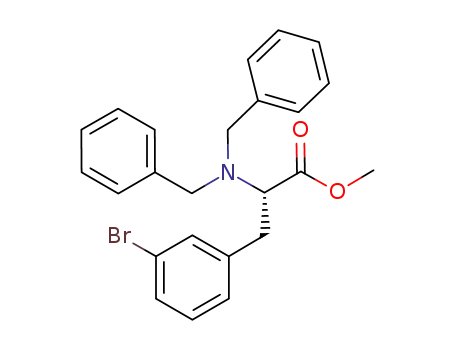 L-Phenylalanine, 3-bromo-N,N-bis(phenylmethyl)-, methyl ester