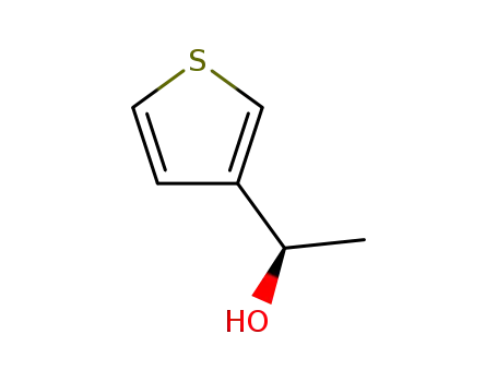 Molecular Structure of 153035-65-5 ((+)-(R)-1-(thiophen-3-yl)ethanol)