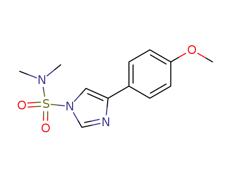 Molecular Structure of 702688-85-5 (1H-Imidazole-1-sulfonamide, 4-(4-methoxyphenyl)-N,N-dimethyl-)