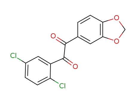 Molecular Structure of 858037-60-2 (1-benzo[1,3]dioxol-5-yl-2-(2,5-dichloro-phenyl)-ethane-1,2-dione)