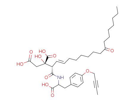 D-erythro-Pentonic acid, 5-[[(1S)-2-[4-(2-butyn-1-yloxy)phenyl]-1-carboxyethyl]aMino]-3-C-carboxy-2,4,5-trideoxy-5-C-oxo-4-[(1E)-9-oxo-1-hexadecen-1-yl]-