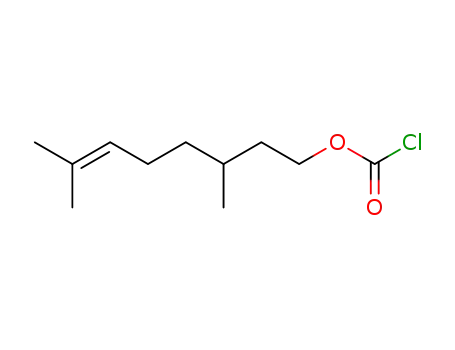 Molecular Structure of 58906-73-3 (Carbonochloridic acid, 3,7-dimethyl-6-octenyl ester)
