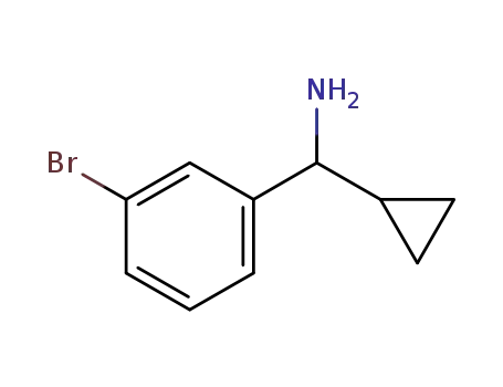 Molecular Structure of 536694-26-5 ((3-Bromophenyl)(cyclopropyl)methanamine)