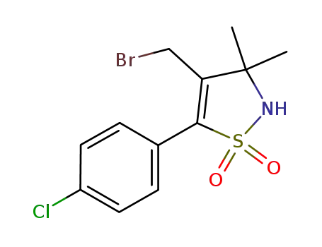 4-bromomethyl-5-(4-chlorophenyl)-3,3-dimethyl-1,1-dioxo-2,3-dihydro-isothiazole