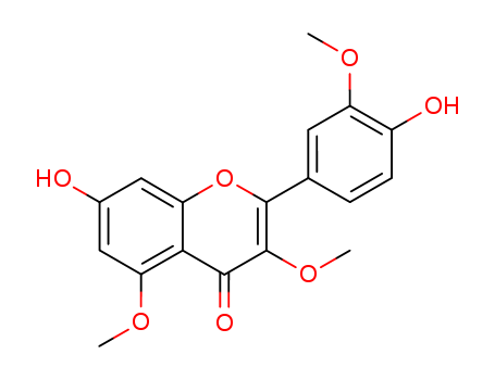 4H-1-Benzopyran-4-one, 7-hydroxy-2-(4-hydroxy-3-methoxyphenyl)-3,5-dimethoxy-