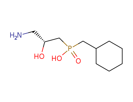 Molecular Structure of 159934-01-7 (Phosphinic acid, [(2R)-3-amino-2-hydroxypropyl](cyclohexylmethyl)-)