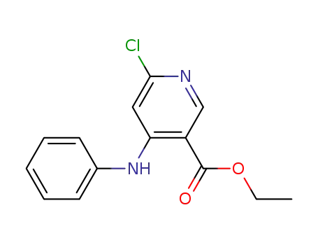 Molecular Structure of 1012878-94-2 (ethyl 6-chloro-4-(phenylamino)nicotinate)