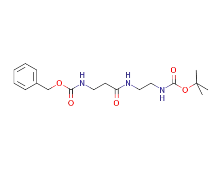 Molecular Structure of 651354-72-2 (11-Oxa-2,6,9-triazatridecanoic acid, 12,12-dimethyl-5,10-dioxo-, phenylmethyl ester (9CI))