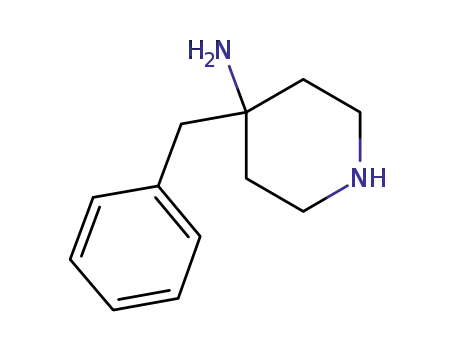 Molecular Structure of 885653-42-9 (4-Piperidinamine, 4-(phenylmethyl)-)
