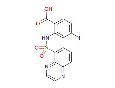 Benzoic acid, 4-iodo-2-[(5-quinoxalinylsulfonyl)amino]-