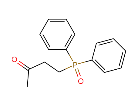 Molecular Structure of 67217-31-6 (2-Butanone, 4-(diphenylphosphinyl)-)