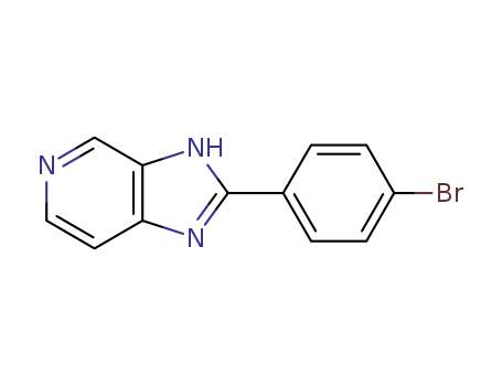 Molecular Structure of 113270-73-8 (2-(4-BROMO-PHENYL)-1H-IMIDAZO[4,5-C]PYRIDINE)