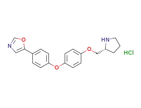 5-{4-[4((R)-1-pyrrolidin-2-ylmethoxy)-phenoxy]-phenyl}-oxazole hydrochloride