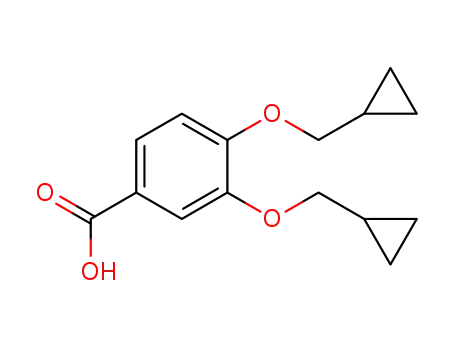 Molecular Structure of 1369851-30-8 (Benzoic acid, 3,4-bis(cyclopropylMethoxy)-)
