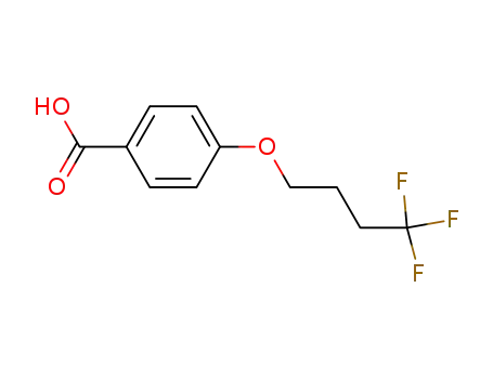 Molecular Structure of 921623-31-6 (4-(4,4,4-trifluorobutoxy)benzoic acid)