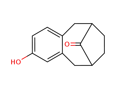 Molecular Structure of 82799-14-2 (5-Hydroxytricyclo[8.2.1.03,8]trideca-3,5,7-trien-13-one)