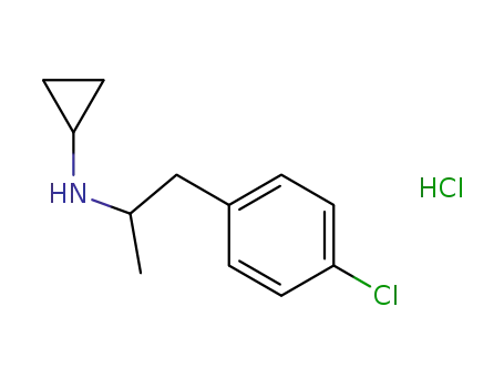 Molecular Structure of 50326-04-0 (N-cyclopropyl-4-chloroamphetamine)