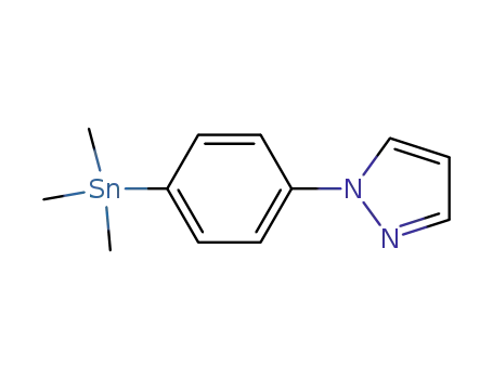1-(4-(trimethylstannyl)phenyl)-1H-pyrazole