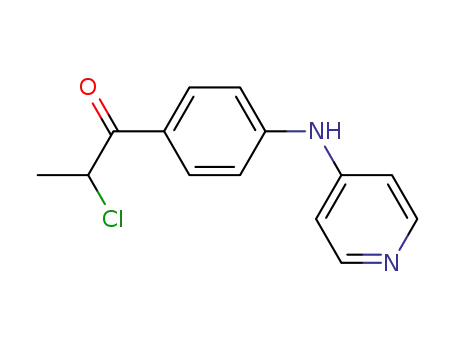 Molecular Structure of 172780-12-0 (1-[4-(4-pyridylamino)phenyl]-2-chloropropanone)