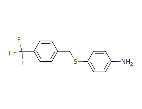 Benzenamine, 4-[[[4-(trifluoromethyl)phenyl]methyl]thio]-