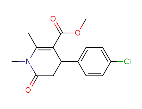 Molecular Structure of 864082-97-3 (methyl 4-(4-chlorophenyl)-1,2-dimethyl-6-oxo-1,4,5,6-tetrahydropyridine-3-carboxylate)