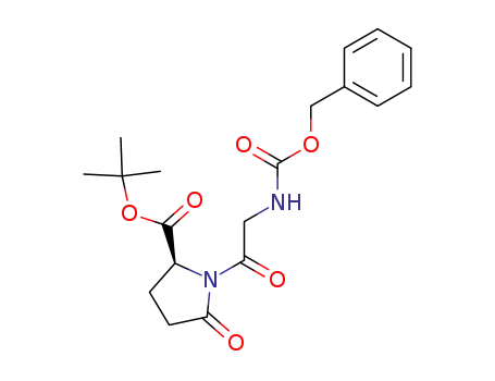 L-Proline, 5-oxo-1-[N-[(phenylmethoxy)carbonyl]glycyl]-,
1,1-dimethylethyl ester