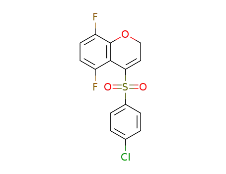 Molecular Structure of 944950-71-4 (4-(4-chlorophenylsulfonyl)-5,8-difluoro-2H-chroMene)
