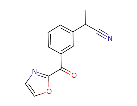 Molecular Structure of 891658-02-9 (2-[3-(oxazole-2-carbonyl)phenyl] propionitrile)