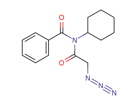 Molecular Structure of 874571-95-6 (Benzamide, N-(azidoacetyl)-N-cyclohexyl-)