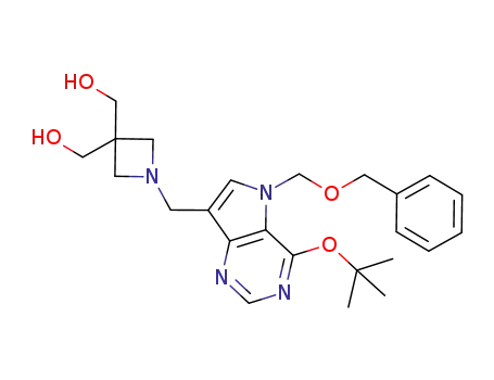 1-[(7-benzyloxymethyl-4-tert-butoxy-9-deazapurin-9-yl)methyl]azetidine-3,3-dimethanol