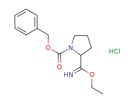 2-ethoxycarbonimidoyl-pyrrolidine-1-carboxylic acid benzyl ester hydrochloride