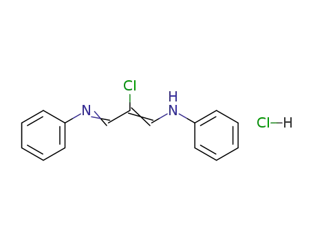 Molecular Structure of 6684-16-8 (N-(2-CHLORO-3-PHENYLIMINO-1-PROPEN-1-YL)-ANILINE HYDROCHLORIDE)