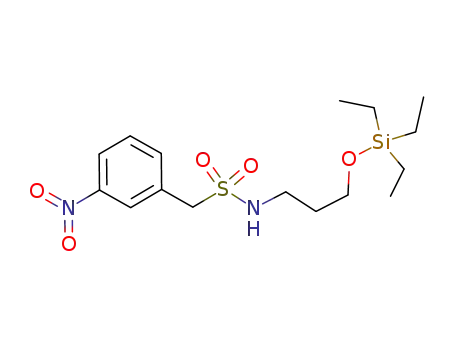 Molecular Structure of 916438-57-8 (1-(3-nitrophenyl)-N-(3-[(triethylsilyl)oxy]propyl)methanesulfonamide)