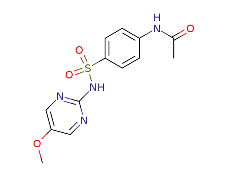 Molecular Structure of 3163-35-7 (Acetamide, N-[4-[[(5-methoxy-2-pyrimidinyl)amino]sulfonyl]phenyl]-)