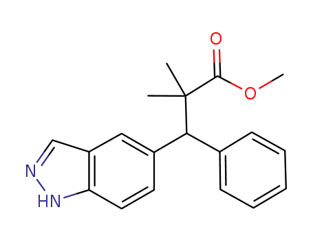 methyl 3-(1H-indazol-5-yl)-2,2-dimethyl-3-phenylpropanoate