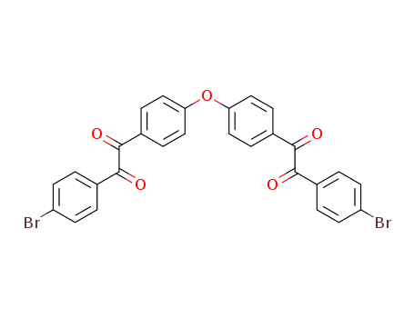 Molecular Structure of 53831-51-9 (Ethanedione, 1,1'-(oxydi-4,1-phenylene)bis[2-(4-bromophenyl)-)