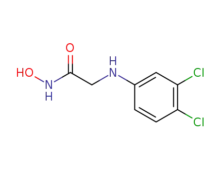 Molecular Structure of 14108-53-3 (N~2~-(3,4-dichlorophenyl)-N-hydroxyglycinamide)